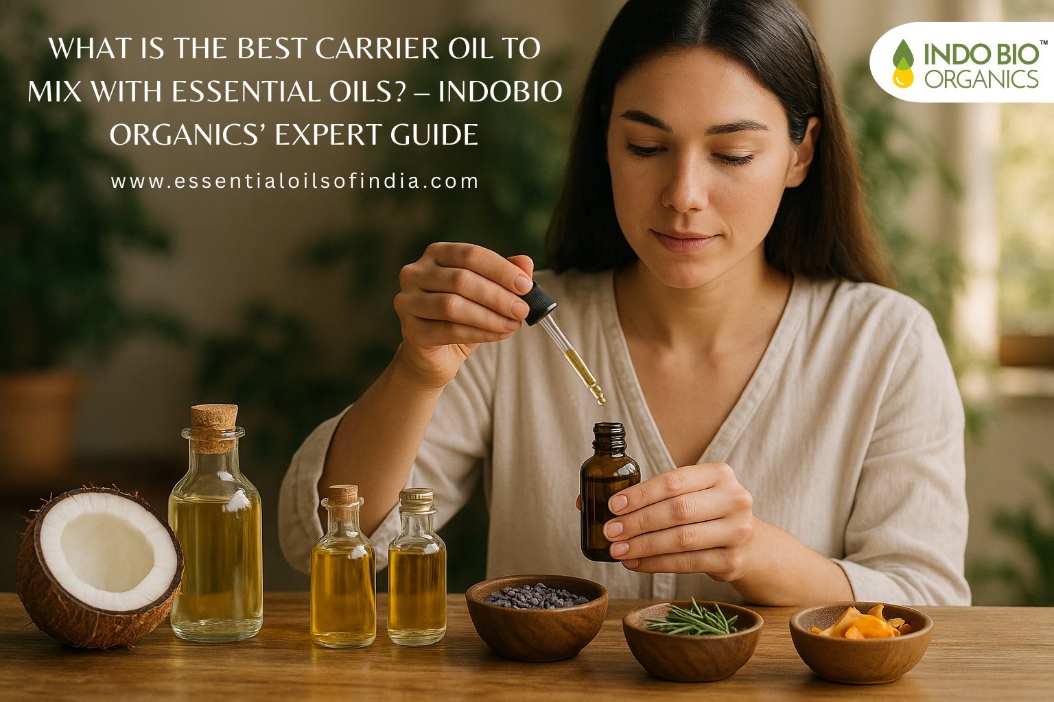 What Is the Best Carrier Oil to Mix with Essential Oils? – Indobio Organics’ Expert Guide