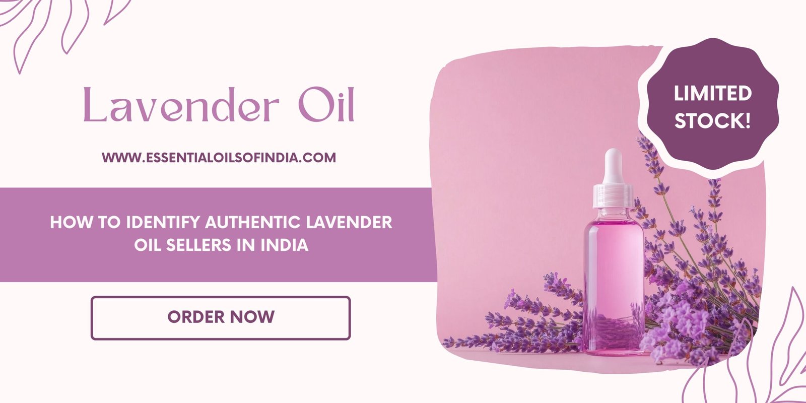 Authentic lavender oil