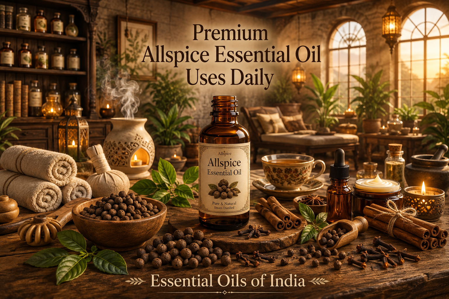 Premium Allspice Essential Oil Uses for Daily Wellness