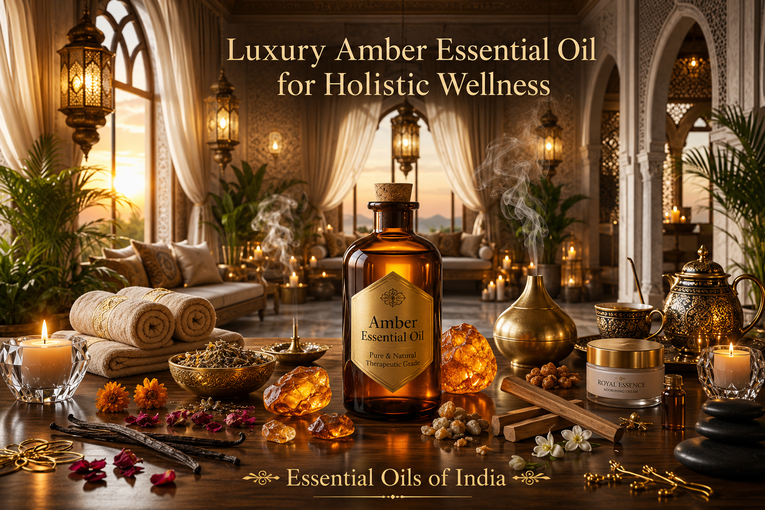 Luxury Amber Essential Oil for Holistic Wellness