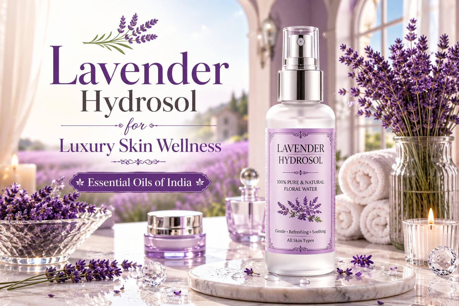 Lavender Hydrosol for Luxury Skin Wellness