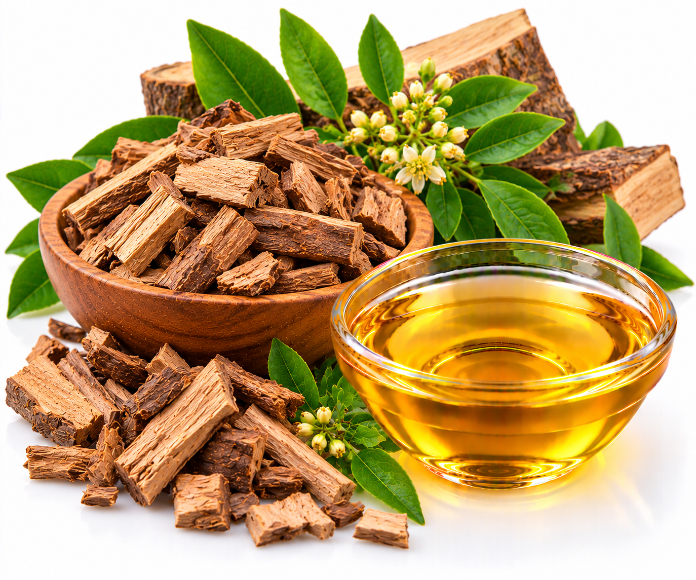 Amyris Wood Leaves and Golden Oil